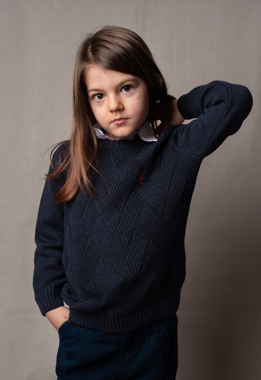 Sweater Infantil LC 21321 Azul Marinho