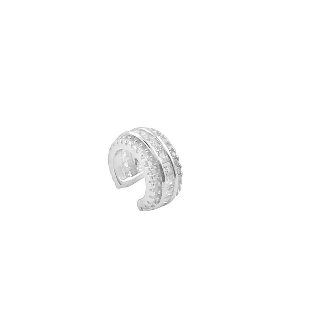 Imagem do produto Piercing de Orelha Cravejado de Zircônias Prata 925