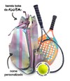 tennis tote raqueteira - xadrez candy color