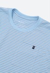 Camiseta Cropped Stripes - Azul