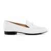 Sapato de couro branco feminino