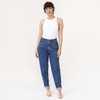 Baggy Jeans com Elástico | Rita Azul Índigo