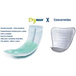 Absorvente Masculino para Incontinência Urinária DryMan com Gel - 10 unidades