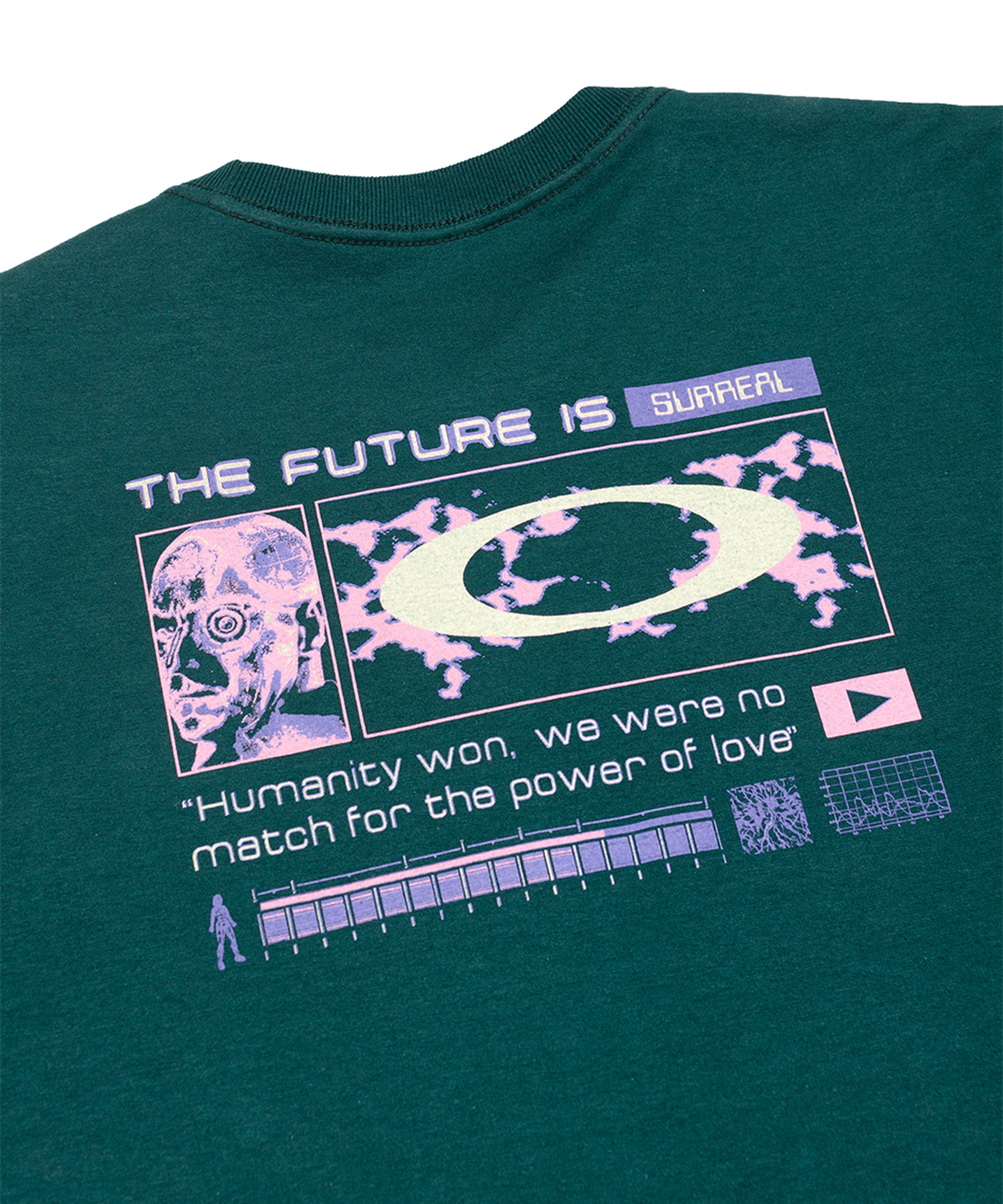 Camiseta The Future is Surreal Verde