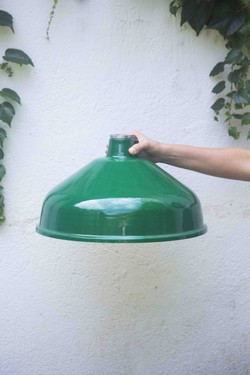 refletor industrial verde 42cm
