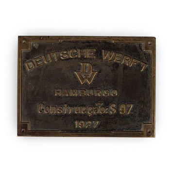 Foto do produto Placa 1927 Deutscher Werft