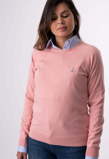 Sweater Feminino Barcelona Gola U 015450 Rosa