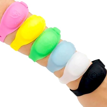 Pulseira de Biossegurança em Silicone Colorida Orthopauher Mãos e Pele Limpas