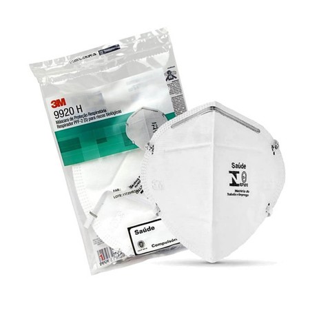 Kit Máscara 3M Descartável Profissional de Proteção Respiratória N95 PFF2 - 50 Unidades