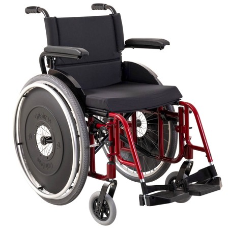 Cadeira de Rodas Alumínio Aktiva Ultra-Lite X Ortobras Dobrável com Encosto Rebatível