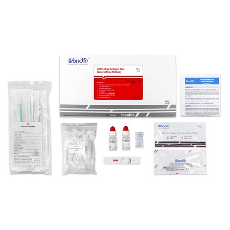 Kit Teste Rápido para COVID-19 Antígeno Nasal SWAB Método Nasofaríngeo ou Orofaríngeo - Caixa com 20 testes