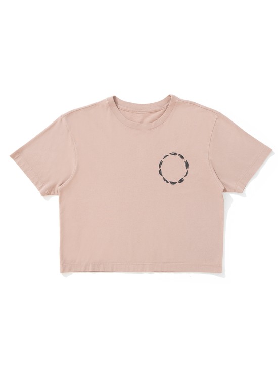 T-shirt High Minded Cropped Cappuccino
