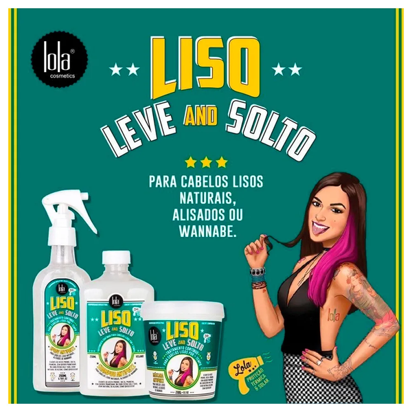 Foto do produto Máscara 230g Liso, Leve and Solto - Lola