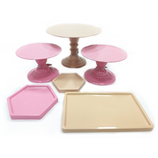 Foto do produto kit boleiras - nude e rosa