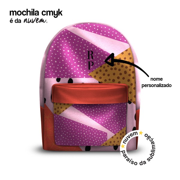 Foto do produto mochila adulto cmyk - patches