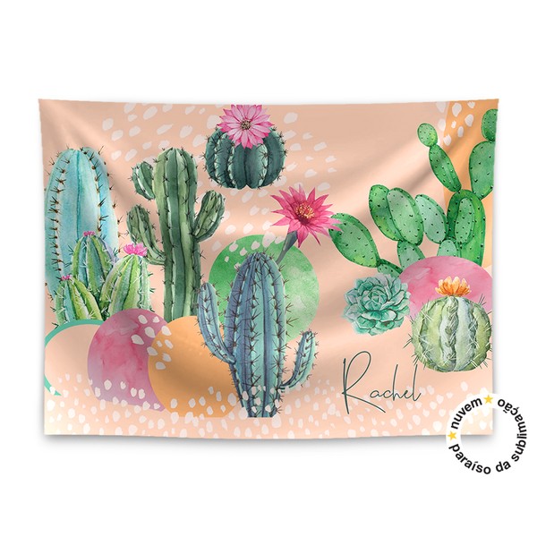 Foto do produto panneau coleção fashion - cactus watercolor