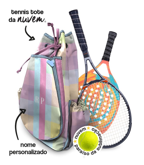 Foto do produto tennis tote raqueteira - xadrez candy color