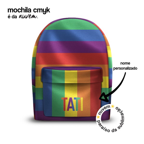 Foto do produto mochila adulto cmyk - rainbow