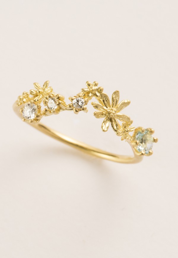 Foto do produto anel néctar turmalina azul e diamantes