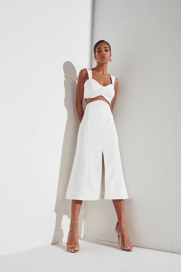 Foto do produto Saia Laurent Off-White | Laurent Skirt Off-White