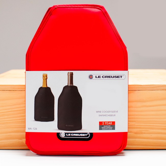 Capa Térmica Wine Cooler Sleeve Le Creuset Vermelho para 01 garrafa