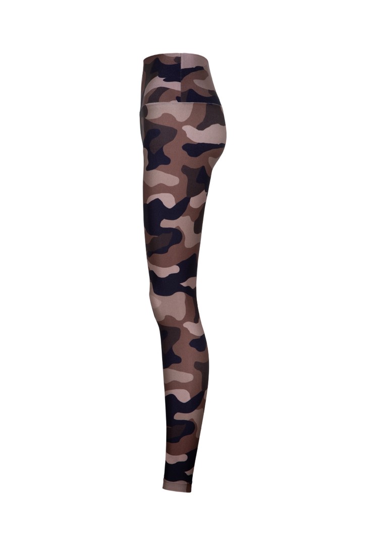 Imagem do produto NEW - Legging Lycra Cós Estampada Camuflada Mocha 