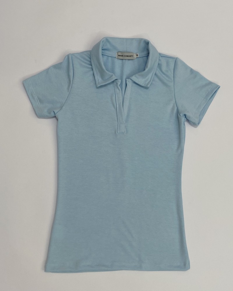 T-SHIRT POLO - BABY BLUE