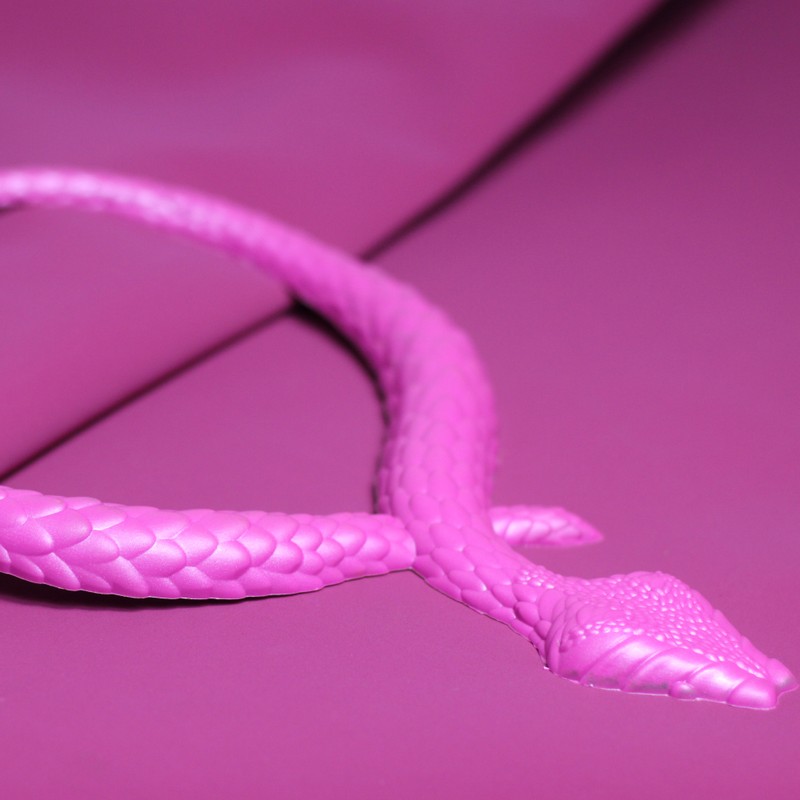 Colar Serpente Pink Acetinado