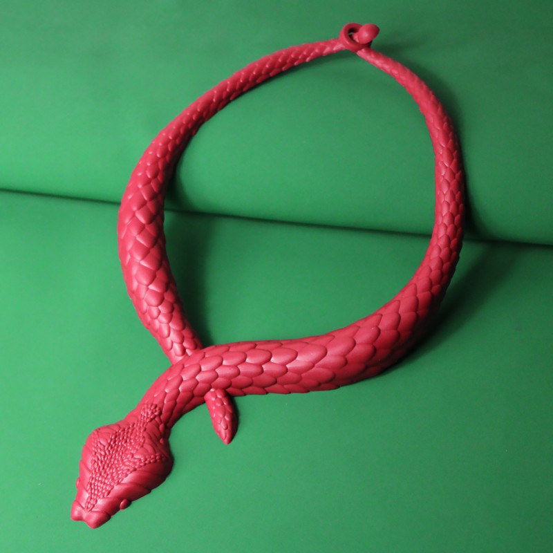 Colar Serpente Rubi