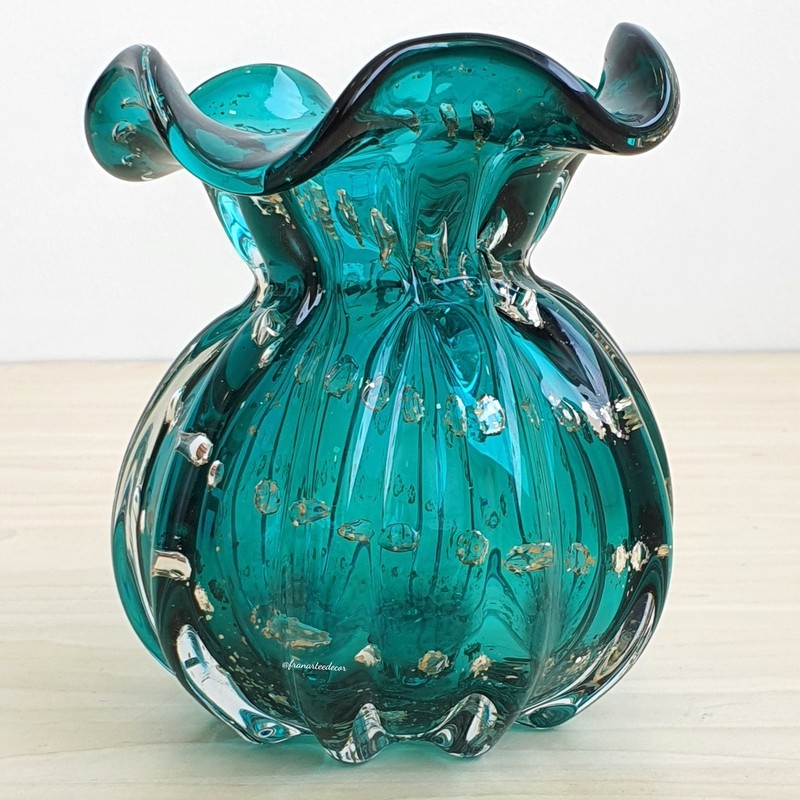 Vaso de Vidro Italy Esmeralda 13 cm