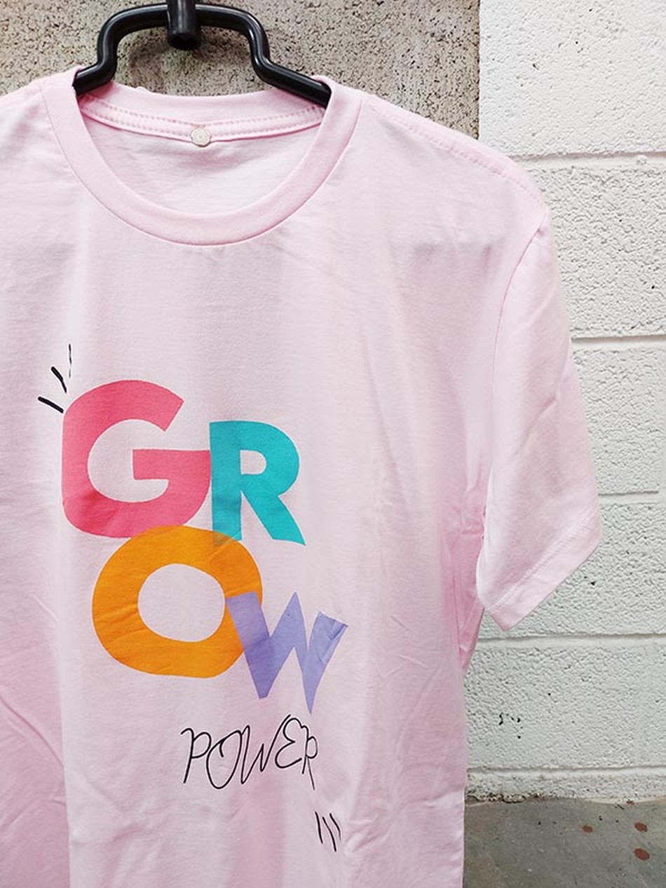 Camiseta Rosa Grow Power
