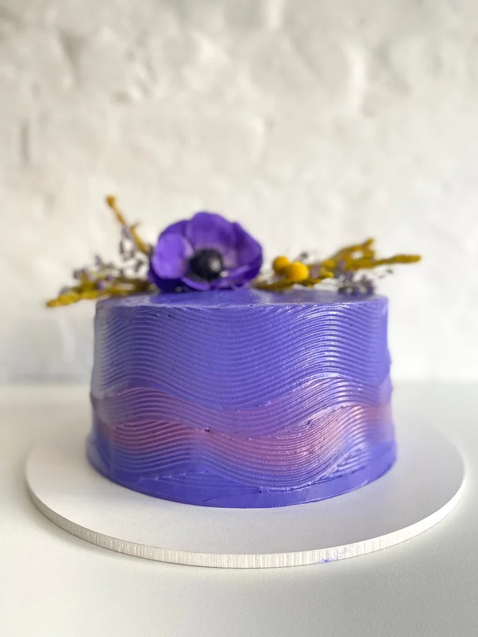 waves cake (com flores)