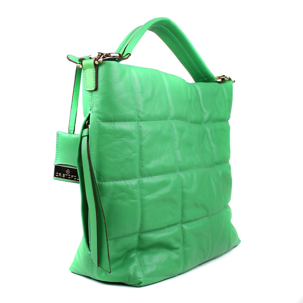 Bolsa Shopping Bag Puffer Verde Bandeira