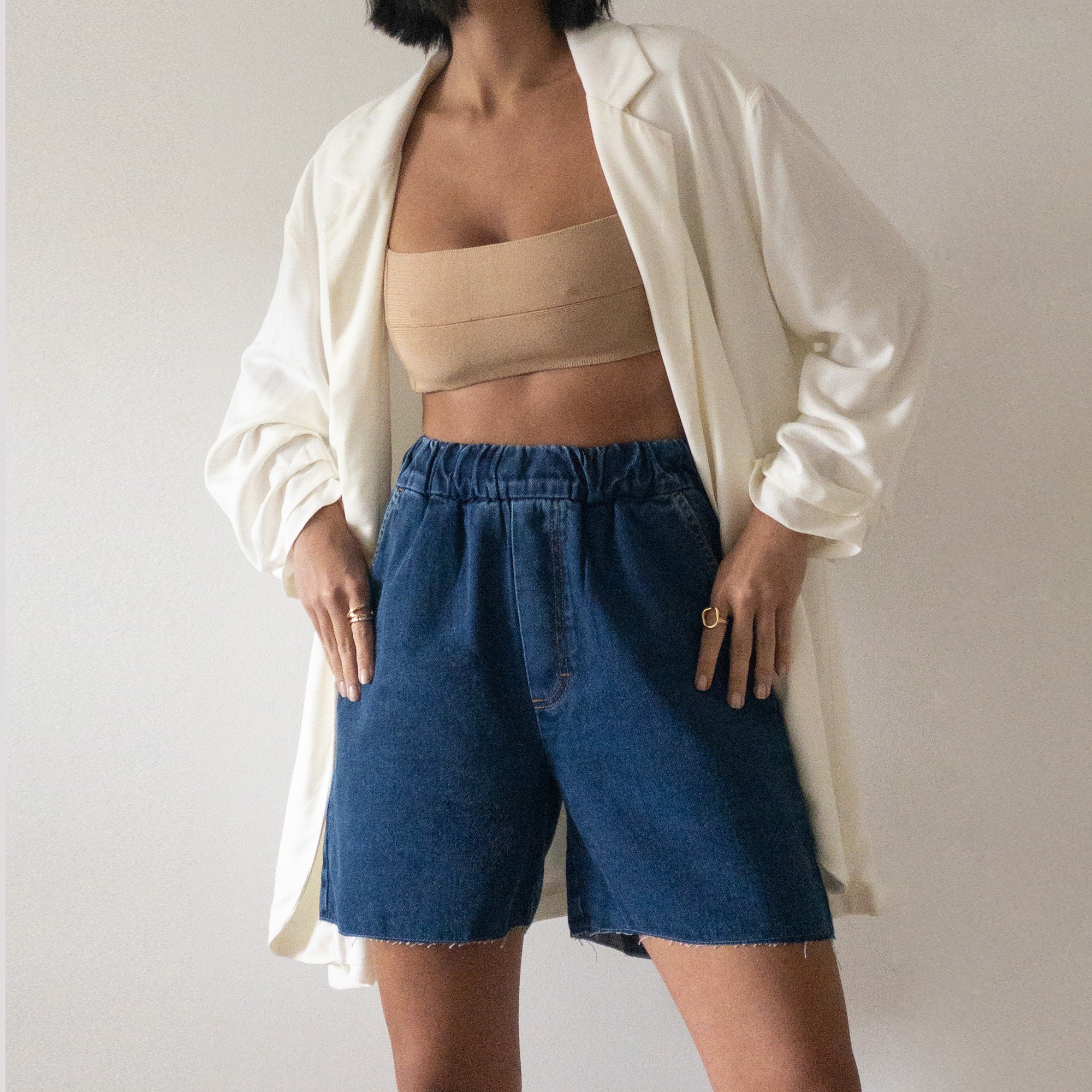 Shorts Relaxed | Azul Índigo